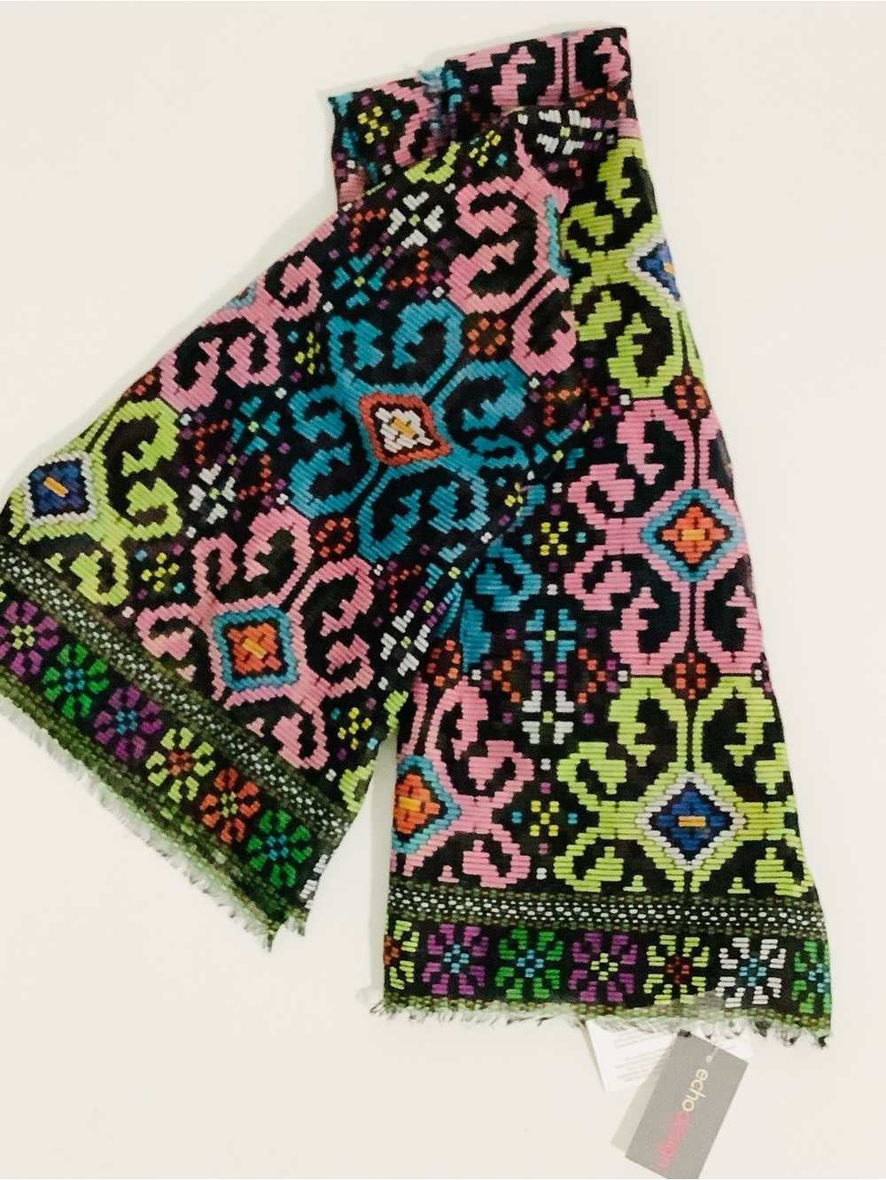 Echo Design NWT Happy Bright Multicolor Scarf